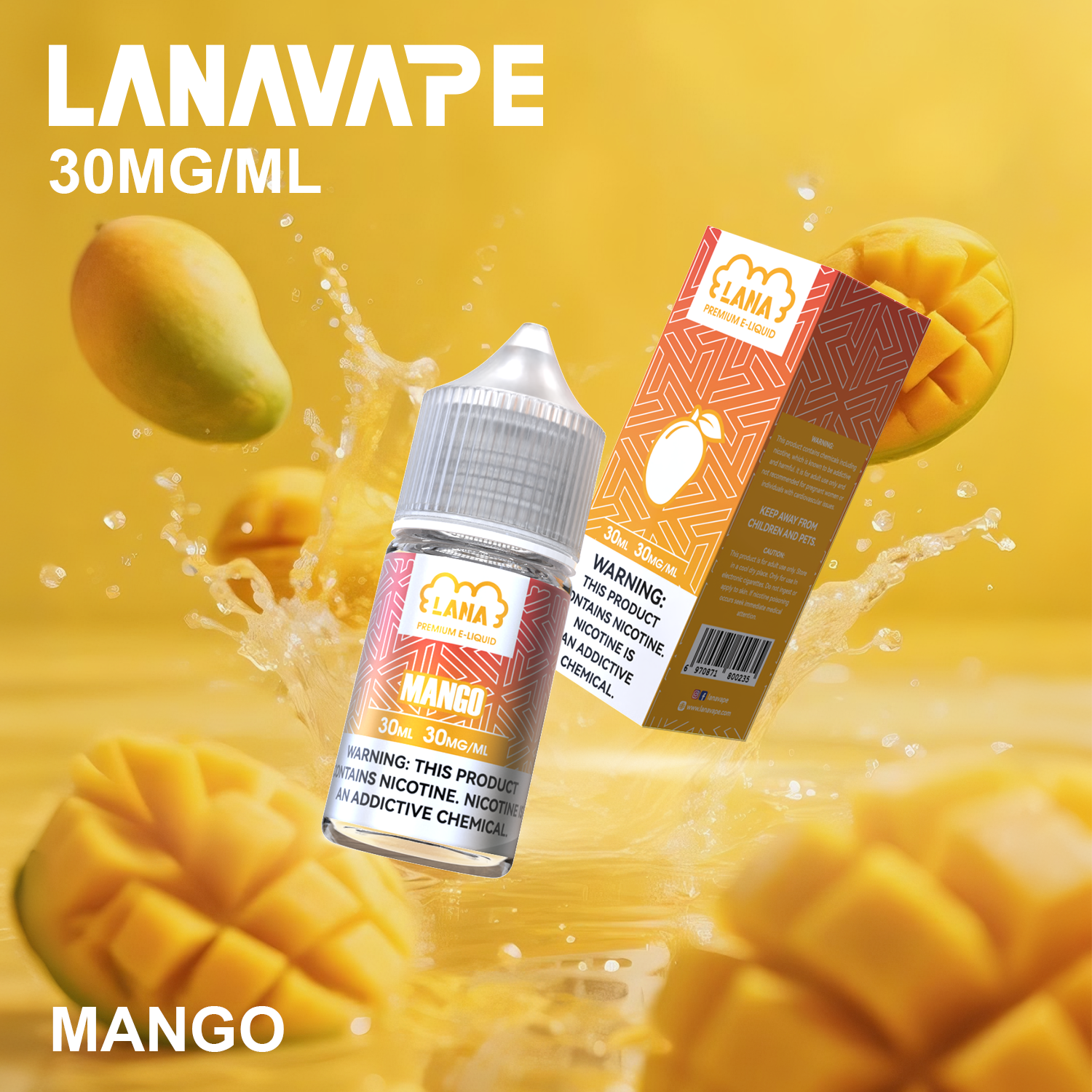 LANA 拉娜煙油 30ml 瓶裝煙油|30MG 冰感強勁・清涼口感升級:圖片 2